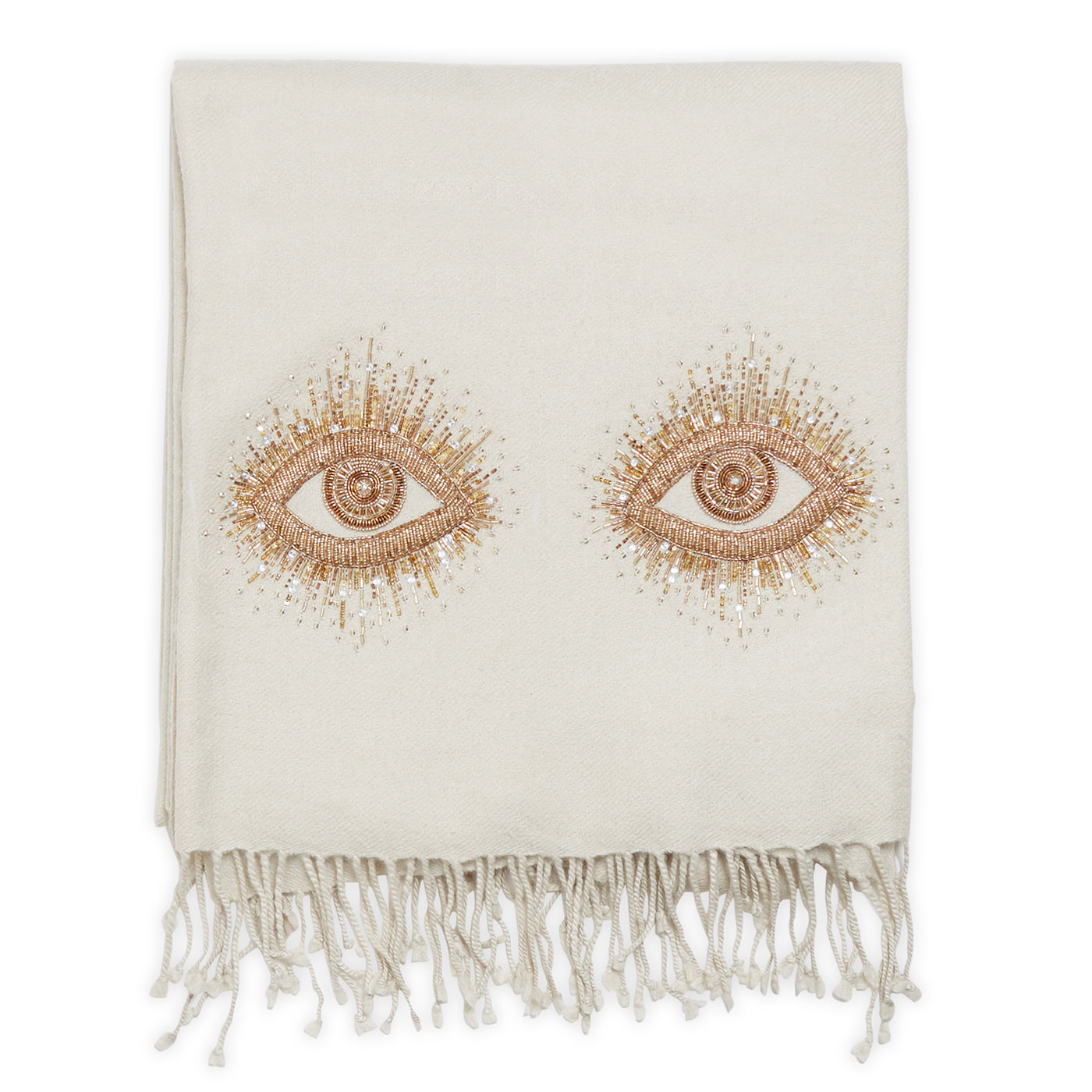 Coperta decorata Muse Eyes in bianco