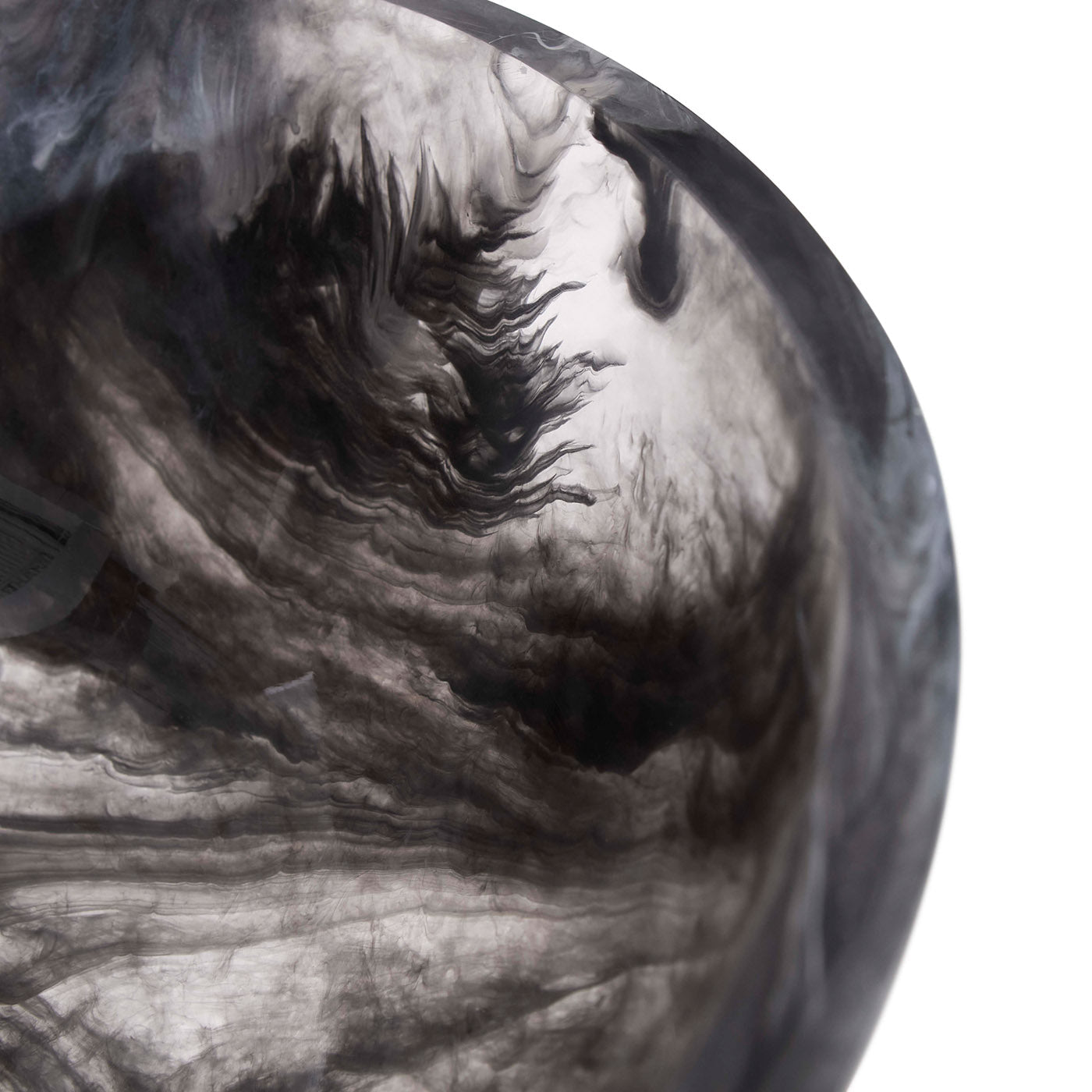 Ciotola con puntale bianco e nero Como