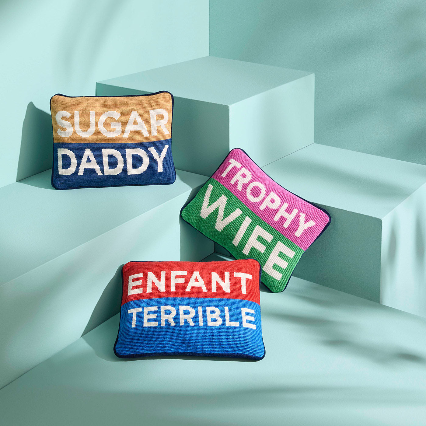 Cuscino a punto croce Sugar Daddy