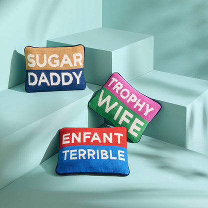 Cuscino a punto croce Sugar Daddy