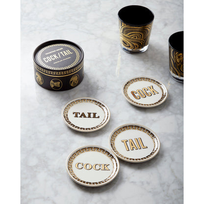 Sottobicchieri a forma di coda di pollo