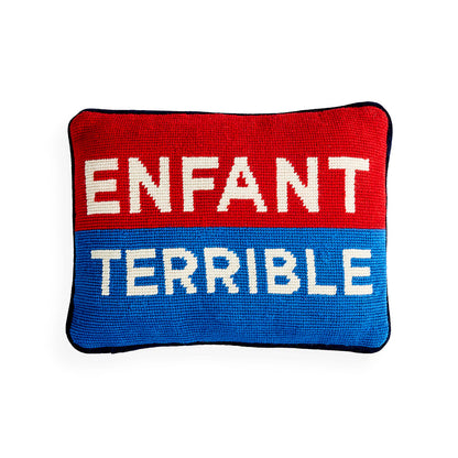 Cuscino a punto croce Enfant Terrible