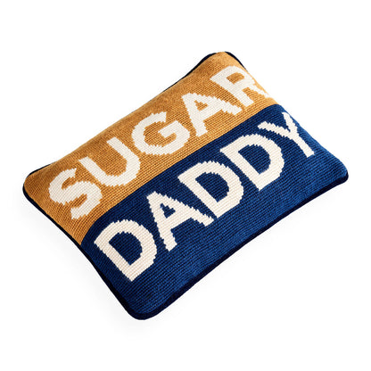 Cuscino a punto croce Sugar Daddy