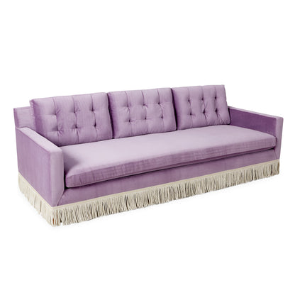 Divano Wright con frange in Bullion